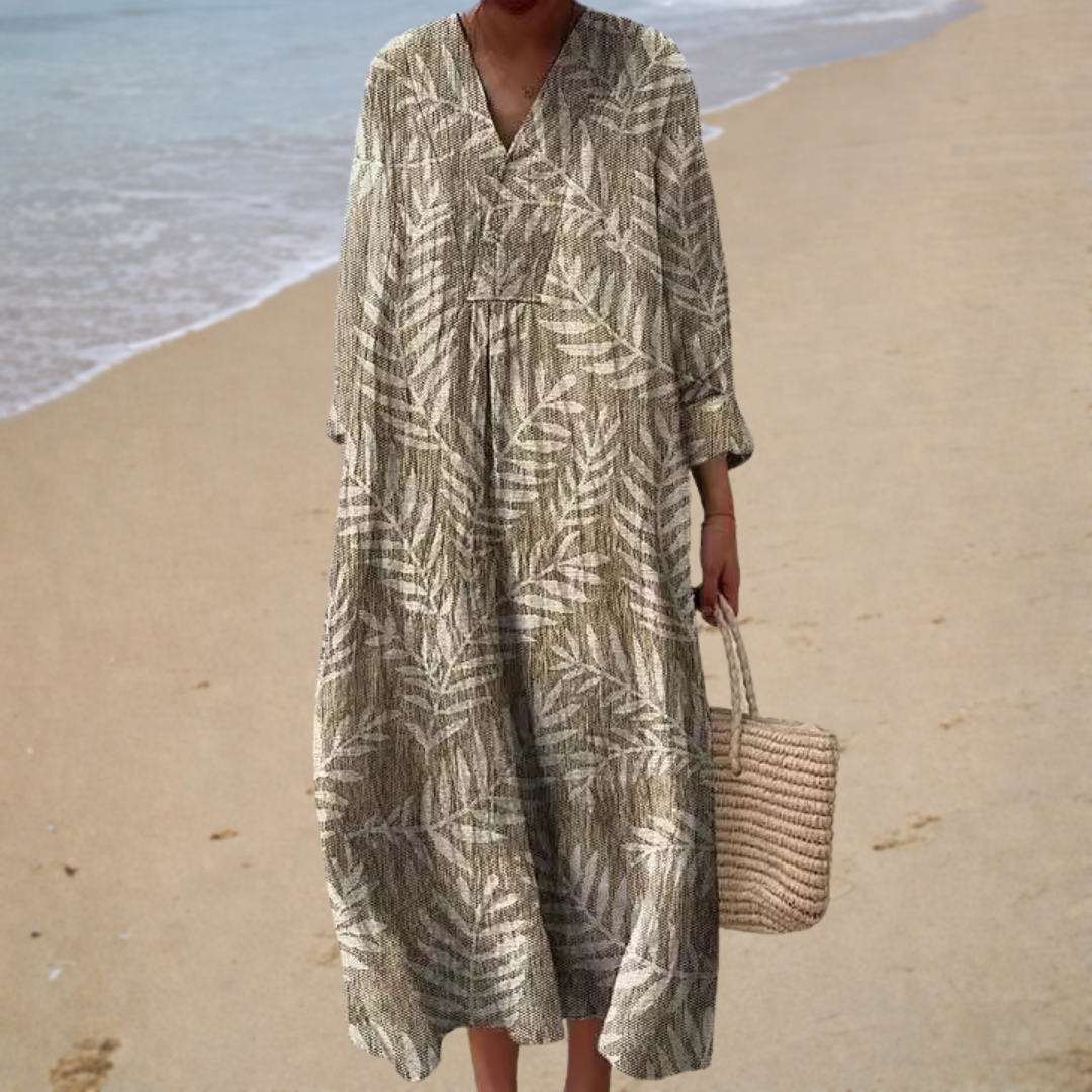 Éliane | Robe d'Été Imprimée Flatteuse