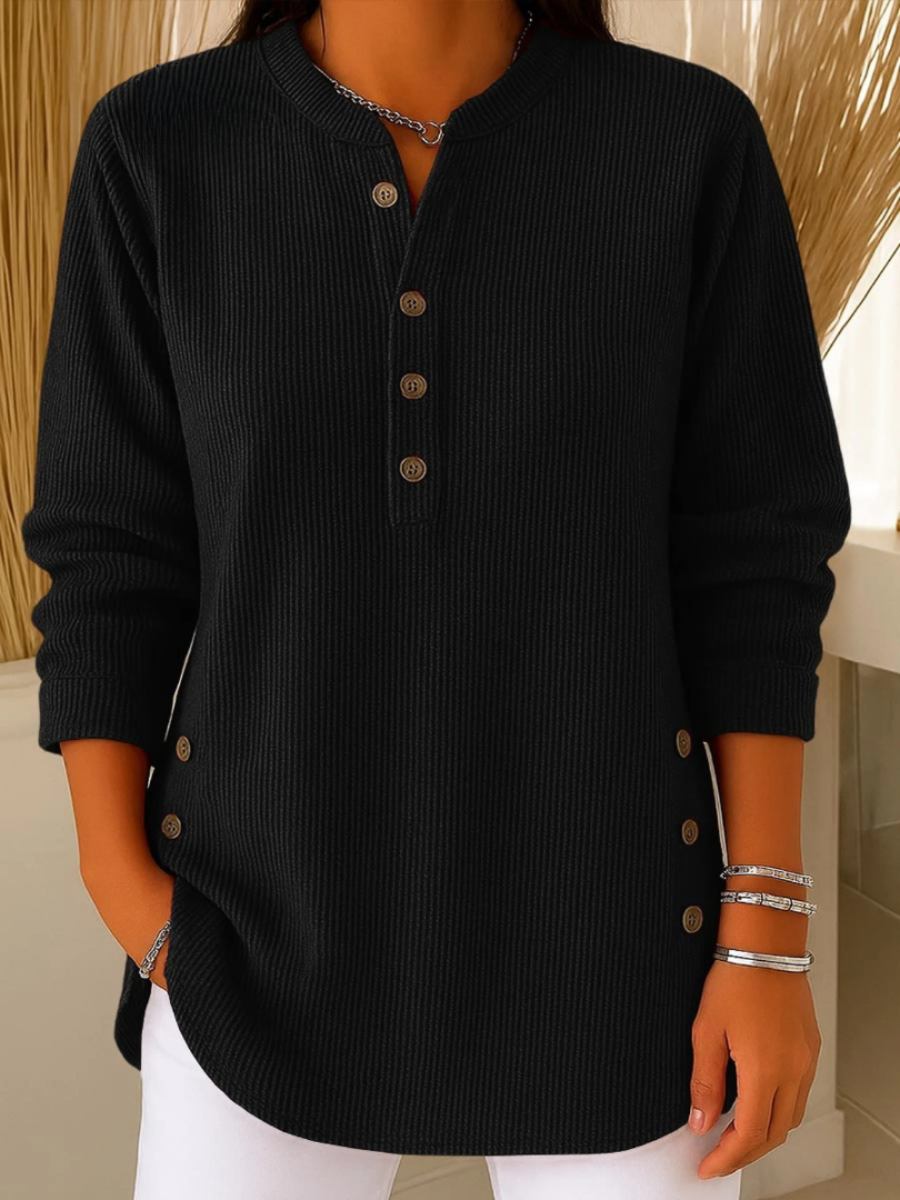 Delphine | Tunique Henley à Boutons
