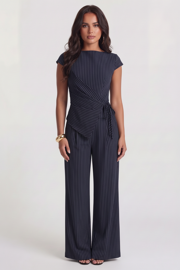Agathe | Ensemble Tailleur Rayé