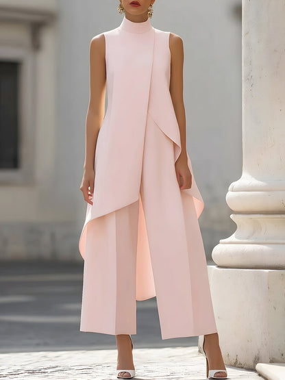 Capucine | Ensemble Élégant Top et Pantalon Large Riviera