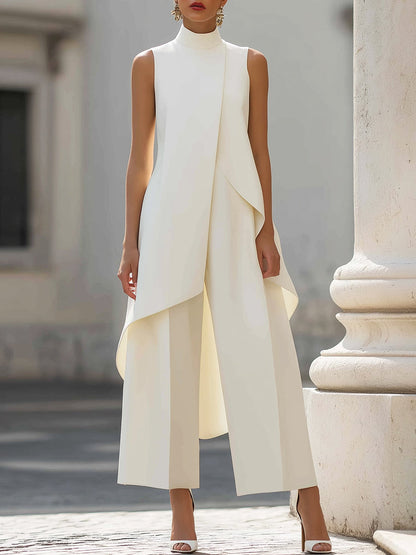 Capucine | Ensemble Élégant Top et Pantalon Large Riviera