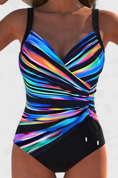 Ophélie | Maillot de Bain Élégant Rayé
