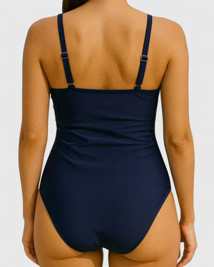 Ophélie | Maillot de Bain Élégant Rayé