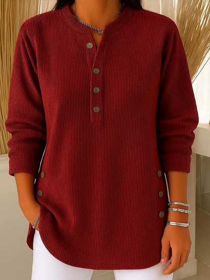 Delphine | Tunique Henley à Boutons