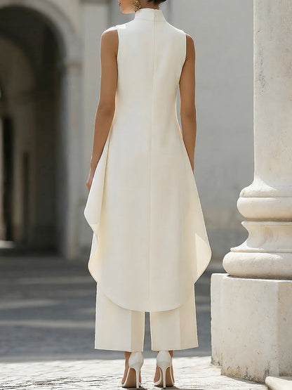 Capucine | Ensemble Élégant Top et Pantalon Large Riviera