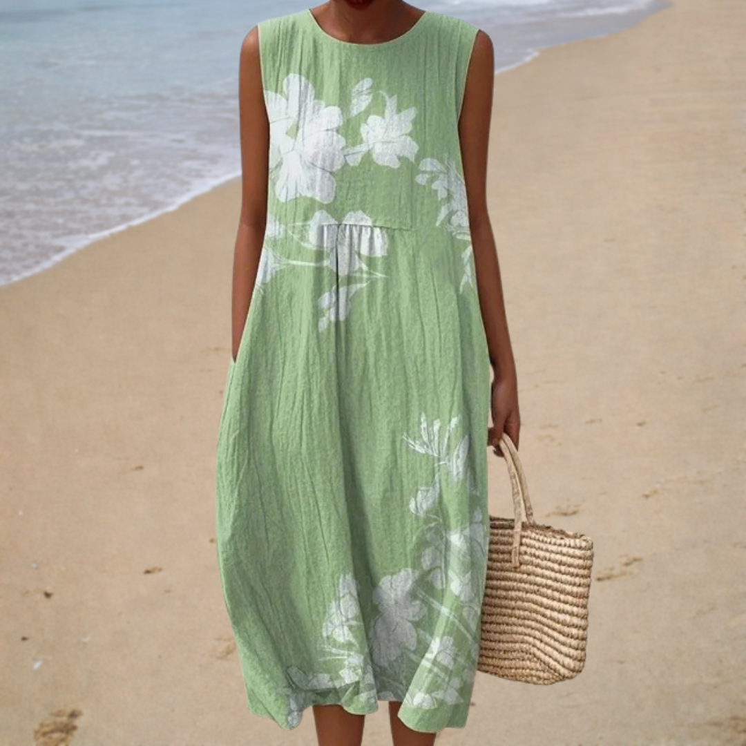 Jacqueline | Robe d'Été Sans Manches