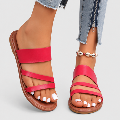 Hannah | Sandales Plates Confort