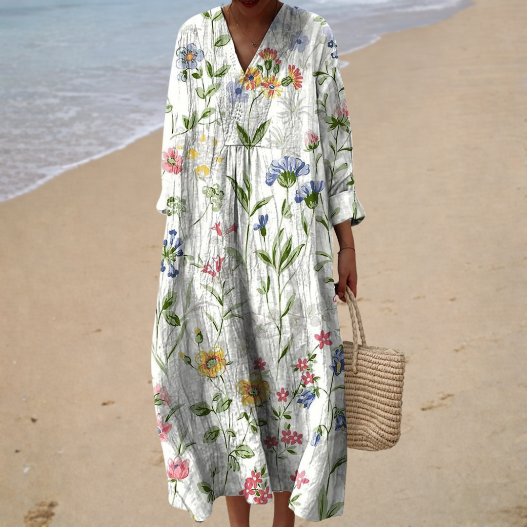 Ariane | Robe d'Été Imprimée Flatteuse