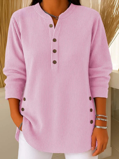 Delphine | Tunique Henley à Boutons