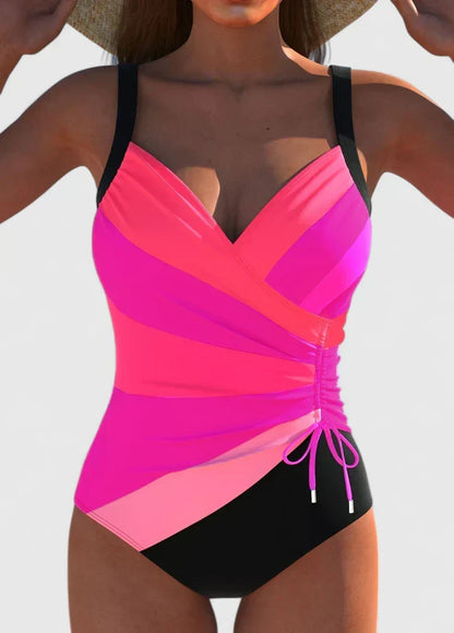 Ophélie | Maillot de Bain Élégant Rayé