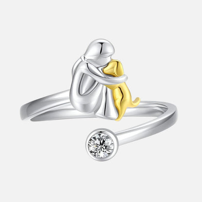 Aurore | Bague Étreinte Éternelle en Argent