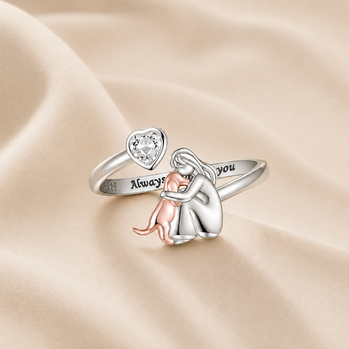 Constance | Bague Étreinte Éternelle Gravée