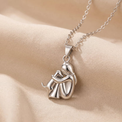 Collier Étreinte Éternelle Femme & Chien