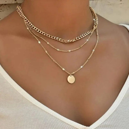 Adèle | Collier Bicolore Doré et Argenté