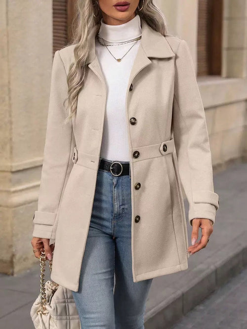 Clotilde | Manteau Ceinturé Élégant