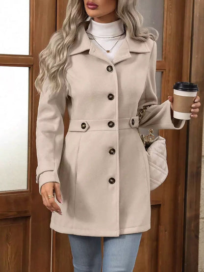 Clotilde | Manteau Ceinturé Élégant