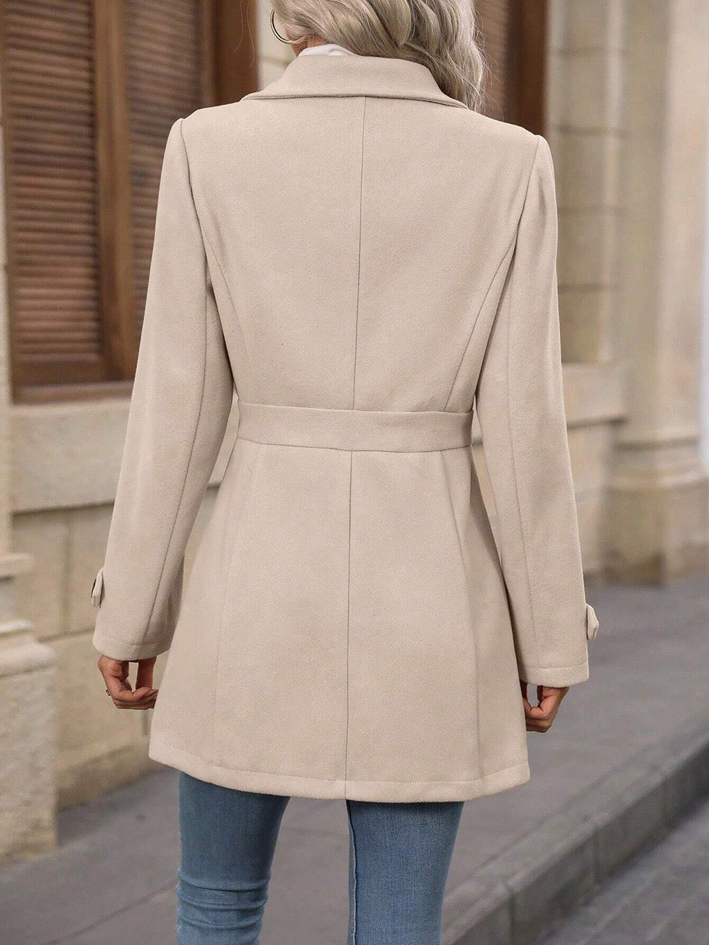 Clotilde | Manteau Ceinturé Élégant