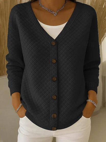 Gabrielle | Veste en Maille Matelassée à Boutons