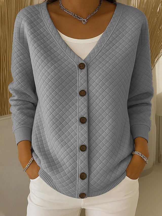 Gabrielle | Veste en Maille Matelassée à Boutons