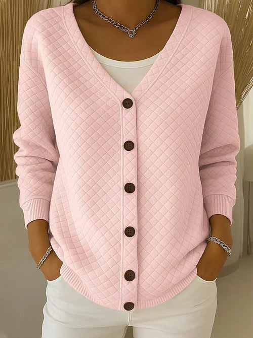 Gabrielle | Veste en Maille Matelassée à Boutons