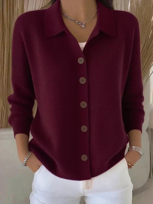 Marcelle | Gilet en Maille à Col Montant