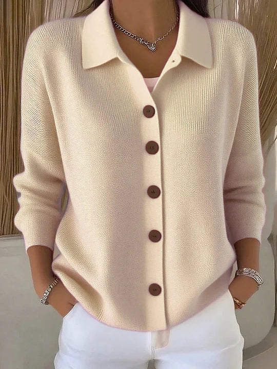 Marcelle | Gilet en Maille à Col Montant