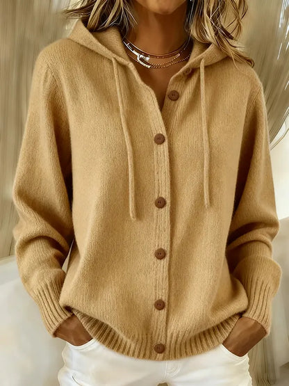 Ernestine | Gilet en Maille à Capuche