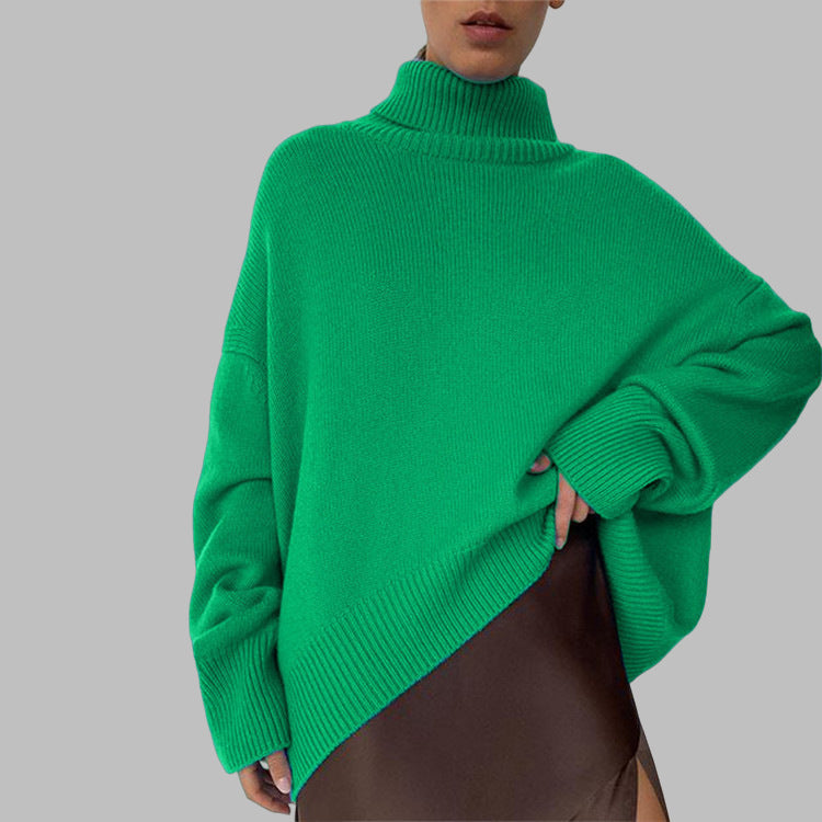 Blanche | Pull Col Roulé Oversize