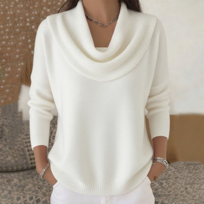Léontine | Pull à Col Drapé