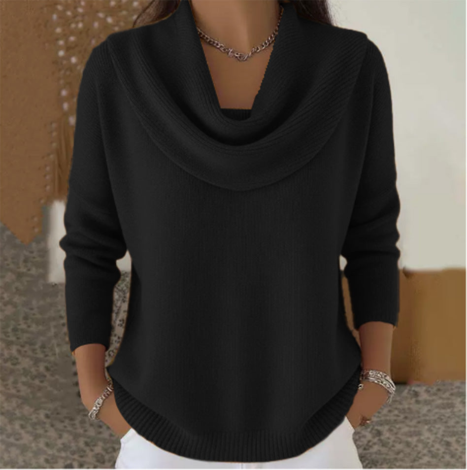 Léontine | Pull à Col Drapé