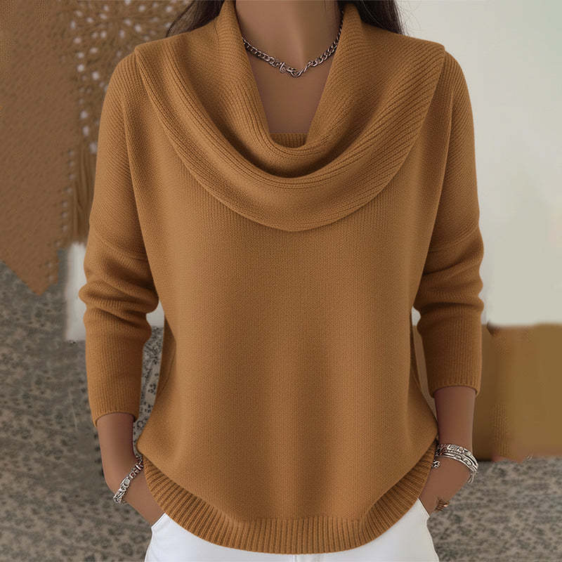 Léontine | Pull à Col Drapé