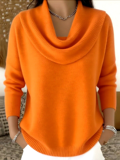 Léontine | Pull à Col Drapé