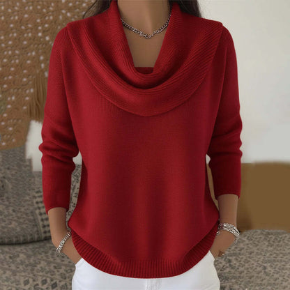 Léontine | Pull à Col Drapé