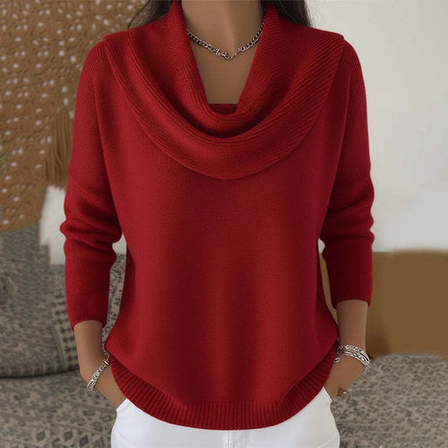 Léontine | Pull à Col Drapé