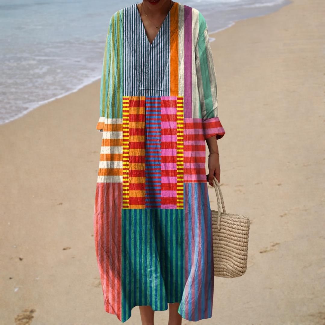 Blandine | Robe d'Été Imprimée Flatteuse