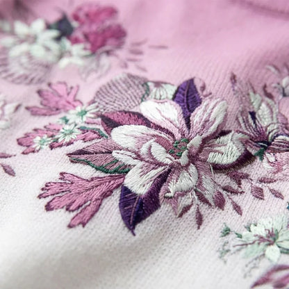 Albertine | Pull Fleuri à Col Roulé
