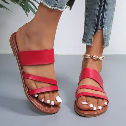 Hannah | Sandales Plates Confort
