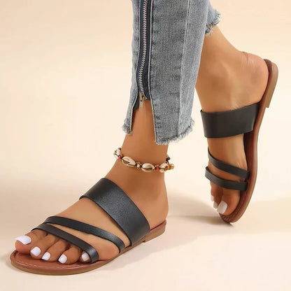 Hannah | Sandales Plates Confort