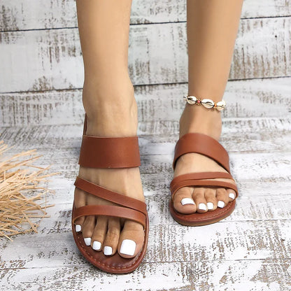 Hannah | Sandales Plates Confort