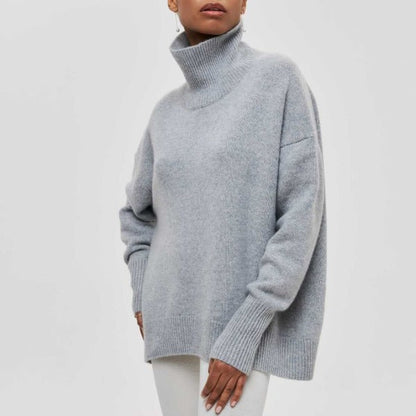 Blanche | Pull Col Roulé Oversize