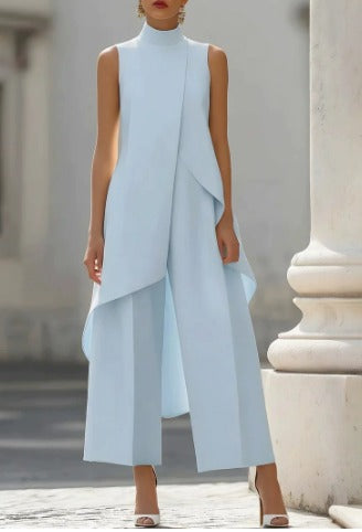 Capucine | Ensemble Élégant Top et Pantalon Large Riviera