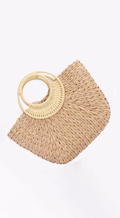 Bérénice | Sac Cabas Raphia Anse Bambou