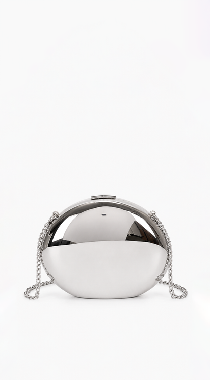 Aurore | Pochette Métallisée Argentée