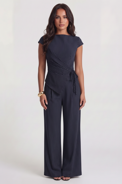 Agathe | Ensemble Tailleur Rayé