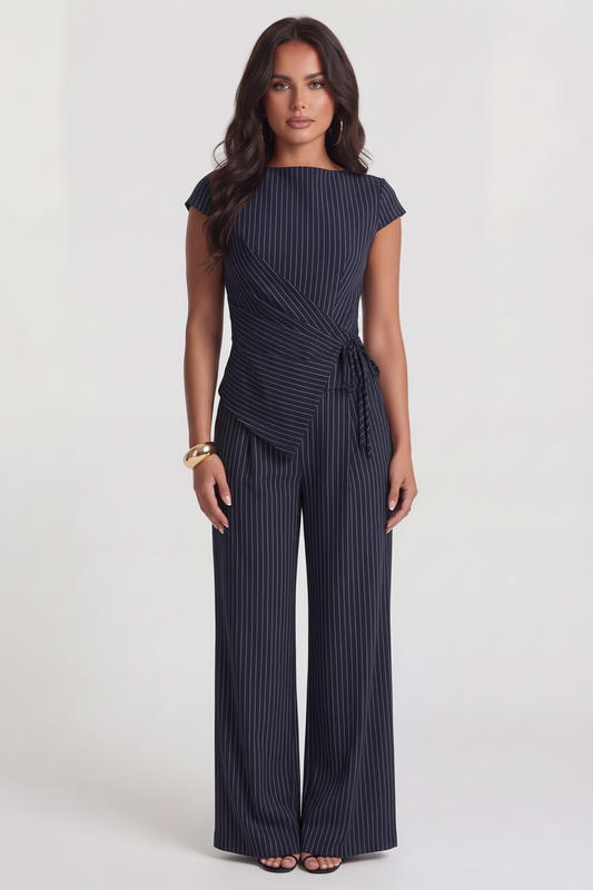 Agathe | Ensemble Tailleur Rayé