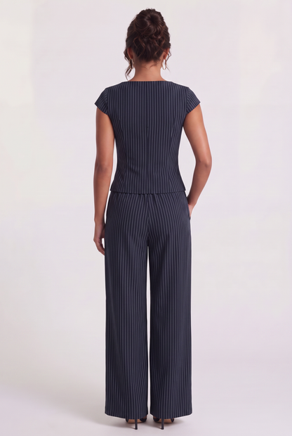 Agathe | Ensemble Tailleur Rayé