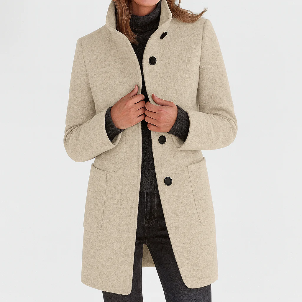 Philippine | Manteau Mi-Long Élégant