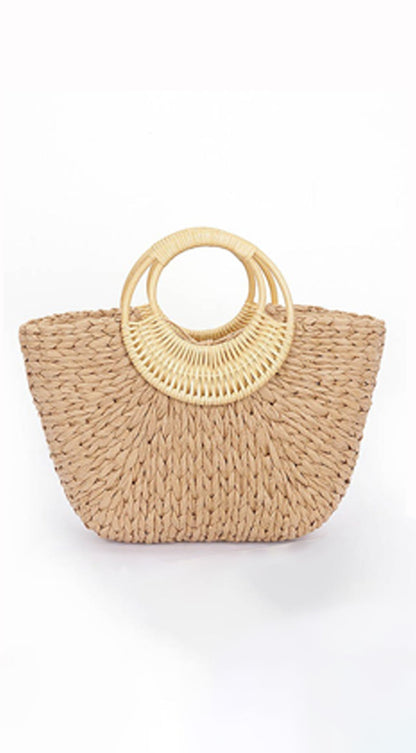 Bérénice | Sac Cabas Raphia Anse Bambou