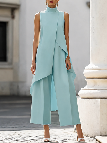 Capucine | Ensemble Élégant Top et Pantalon Large Riviera