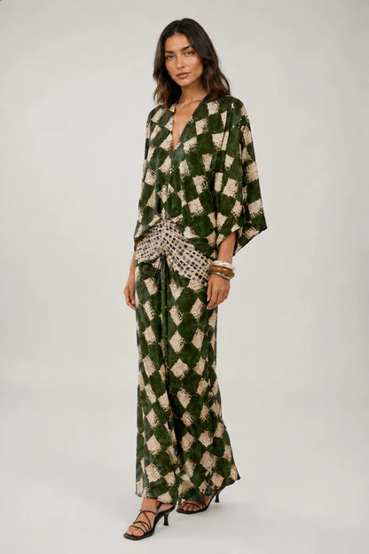 Maëlys | Robe Longue Mosaïque Méditerranée